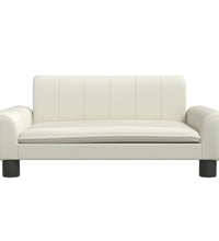 Kindersofa Creme 70x45x30 cm Kunstleder