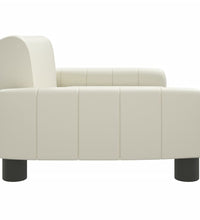 Kindersofa Creme 70x45x30 cm Kunstleder