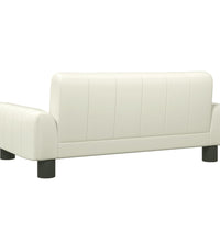 Kindersofa Creme 70x45x30 cm Kunstleder