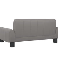 Kindersofa Grau 70x45x30 cm Kunstleder