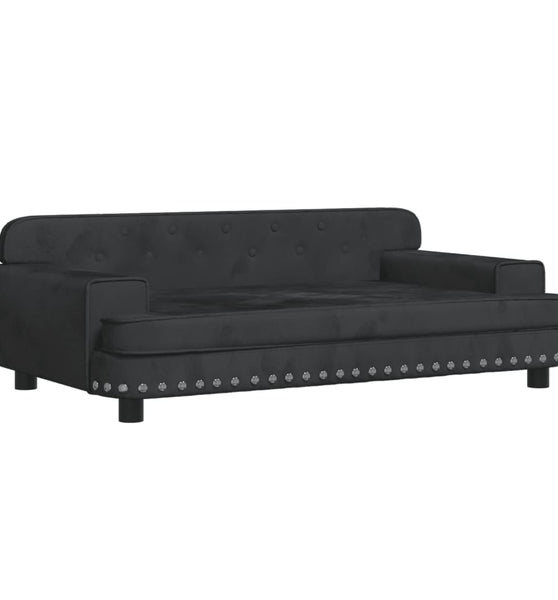 Kindersofa Schwarz 90x53x30 cm Samt