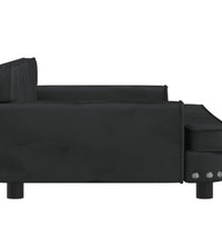 Kindersofa Schwarz 90x53x30 cm Samt