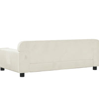 Kindersofa Creme 90x53x30 cm Samt