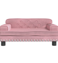 Kindersofa Rosa 70x45x30 cm Samt