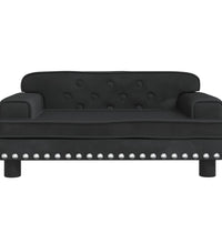 Kindersofa Schwarz 70x45x30 cm Samt