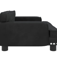 Kindersofa Schwarz 70x45x30 cm Samt