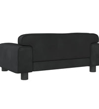 Kindersofa Schwarz 70x45x30 cm Samt