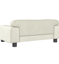 Kindersofa Creme 70x45x30 cm Samt