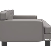 Kindersofa Grau 70x45x30 cm Kunstleder