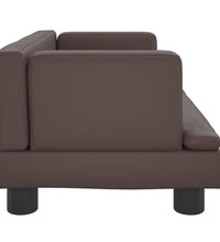 Kindersofa Braun 60x40x30 cm Kunstleder