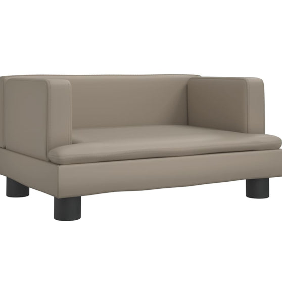 Kindersofa Cappuccino-Braun 60x40x30 cm Kunstleder