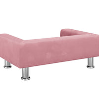 Kindersofa Rosa 70x45x26,5 cm Samt