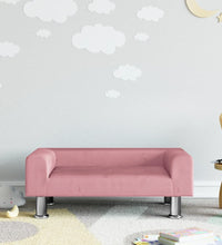 Kindersofa Rosa 70x45x26,5 cm Samt