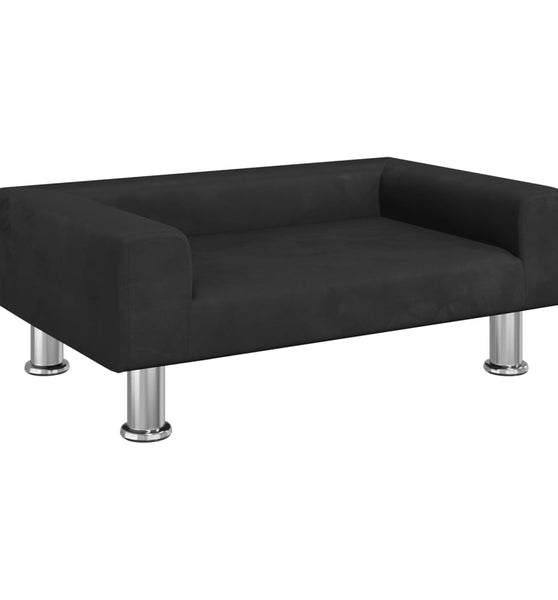 Kindersofa Schwarz 70x45x26,5 cm Samt