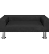 Kindersofa Schwarz 70x45x26,5 cm Samt