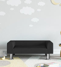 Kindersofa Schwarz 70x45x26,5 cm Samt