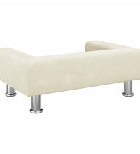 Kindersofa Creme 70x45x26,5 cm Samt