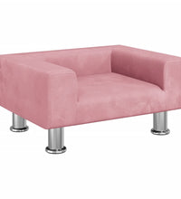 Kindersofa Rosa 50x40x26,5 cm Samt