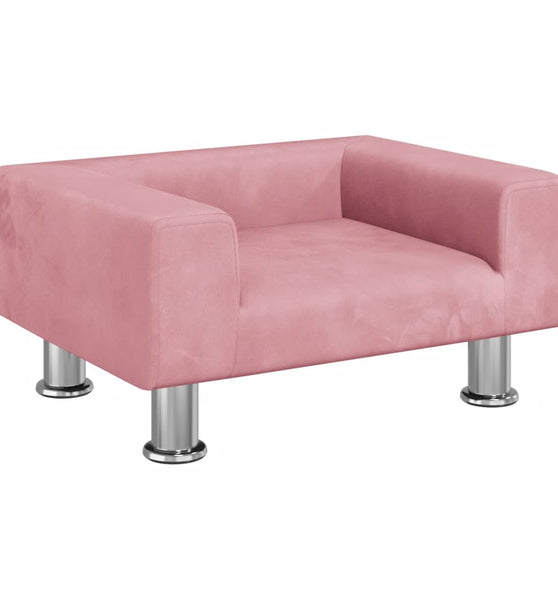 Kindersofa Rosa 50x40x26,5 cm Samt