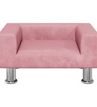 Kindersofa Rosa 50x40x26,5 cm Samt