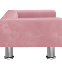 Kindersofa Rosa 50x40x26,5 cm Samt