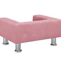 Kindersofa Rosa 50x40x26,5 cm Samt