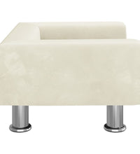 Kindersofa Creme 50x40x26,5 cm Samt