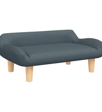 Kindersofa Dunkelgrau 70x40x24 cm Stoff