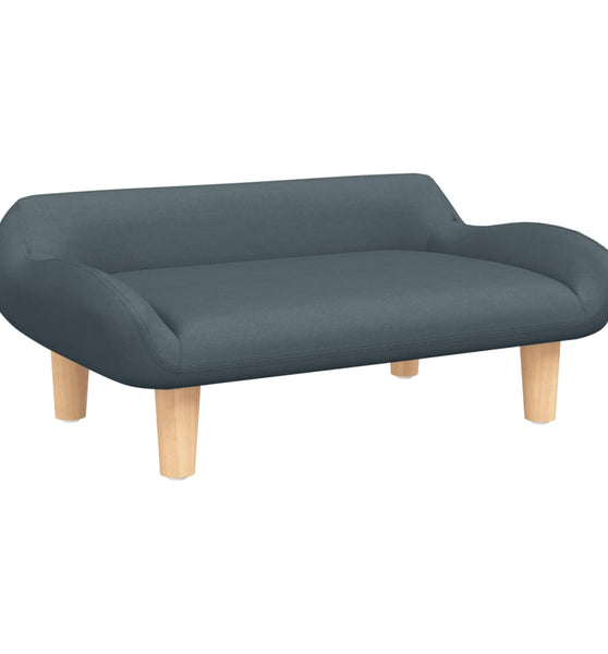 Kindersofa Dunkelgrau 70x40x24 cm Stoff