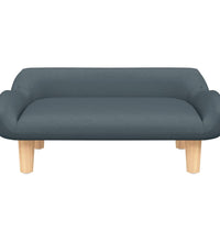 Kindersofa Dunkelgrau 70x40x24 cm Stoff