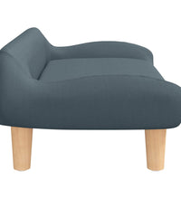 Kindersofa Dunkelgrau 70x40x24 cm Stoff