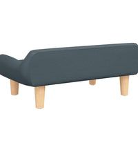 Kindersofa Dunkelgrau 70x40x24 cm Stoff