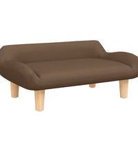 Kindersofa Braun 70x40x24 cm Stoff