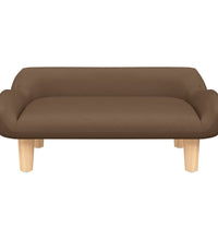 Kindersofa Braun 70x40x24 cm Stoff