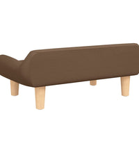 Kindersofa Braun 70x40x24 cm Stoff