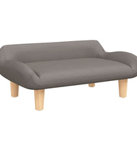 Kindersofa Taupe 70x40x24 cm Stoff