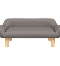 Kindersofa Taupe 70x40x24 cm Stoff