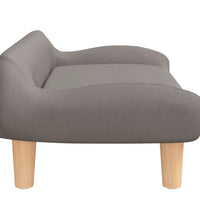 Kindersofa Taupe 70x40x24 cm Stoff