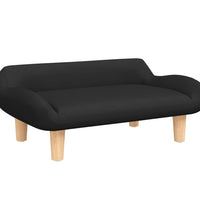 Kindersofa Schwarz 70x40x24 cm Stoff