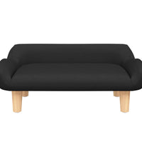 Kindersofa Schwarz 70x40x24 cm Stoff