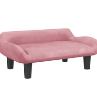 Kindersofa Rosa 70x40x24 cm Samt