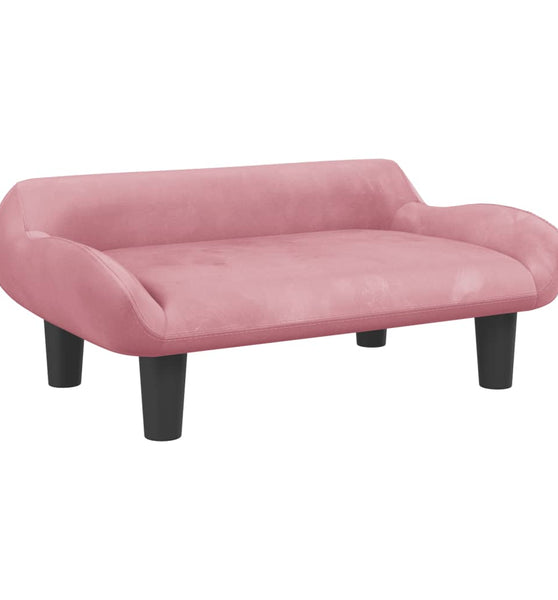 Kindersofa Rosa 70x40x24 cm Samt