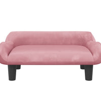 Kindersofa Rosa 70x40x24 cm Samt