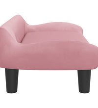 Kindersofa Rosa 70x40x24 cm Samt