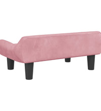 Kindersofa Rosa 70x40x24 cm Samt