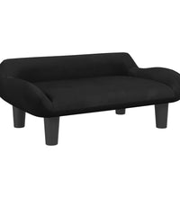 Kindersofa Schwarz 70x40x24 cm Samt