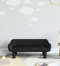 Kindersofa Schwarz 70x40x24 cm Samt