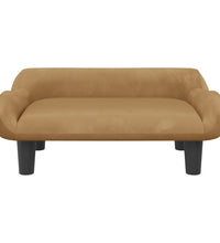 Kindersofa Braun 70x40x24 cm Samt