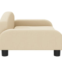 Kindersofa Creme 70x45x30 cm Stoff