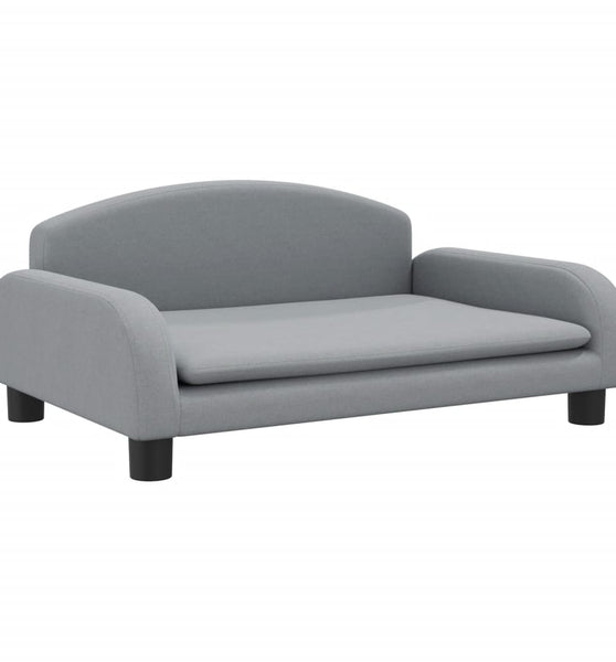 Kindersofa Hellgrau 70x45x30 cm Stoff